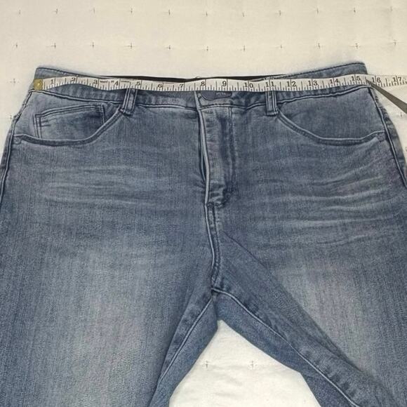 Democracy "Ab"solution Mid Rise Straight Leg Stretch Denim Jeans Women's 10 Blue - Picture 9 of 12